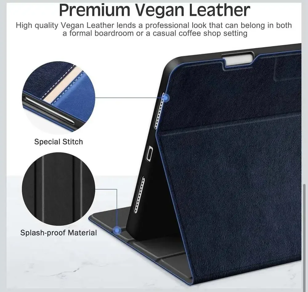KingBlanc Vegan Leather Case for iPad Pro 11-inch (M4/M5) 2024/2025